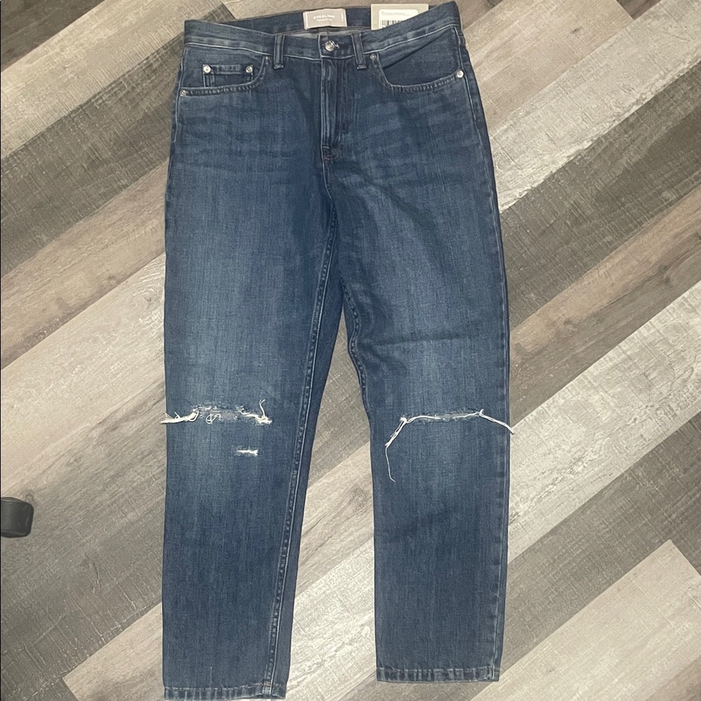 Everlane The Summer Jean Blue Ripped Relaxed Women’s Jeans